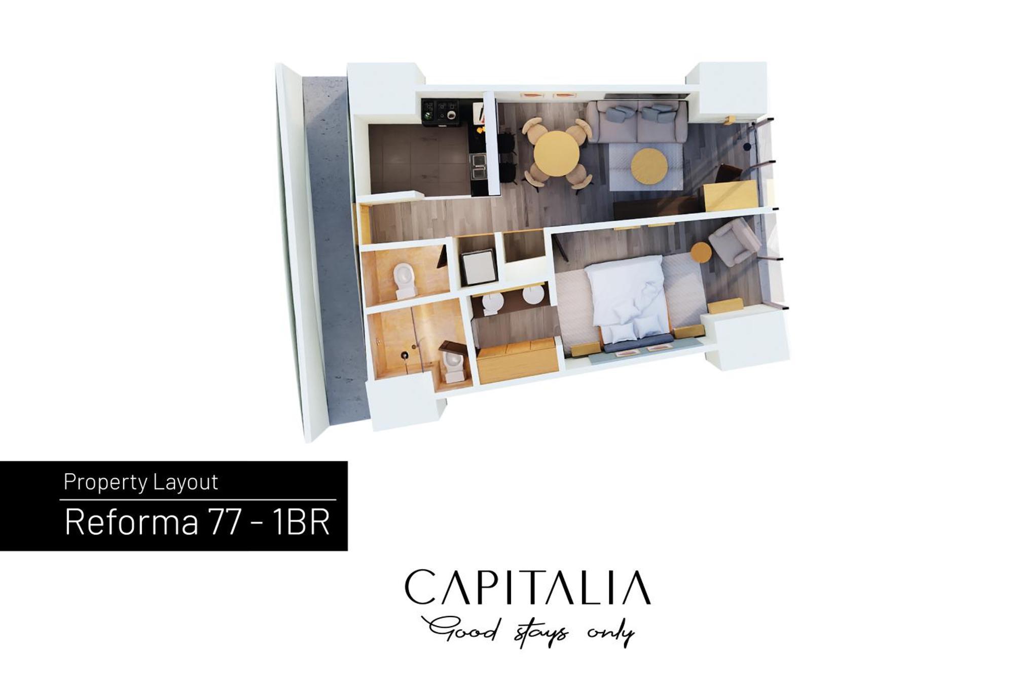 Capitalia - Apartments - Reforma Centro Città del Messico Camera foto